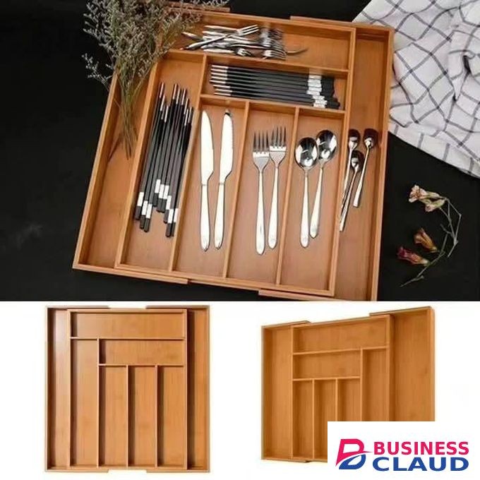 Wooden drawer organiser