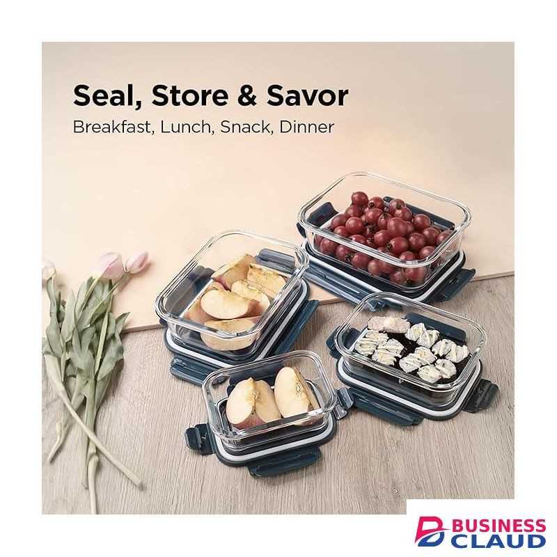 Luminarc 520ml Square Glass Container - 1pcs