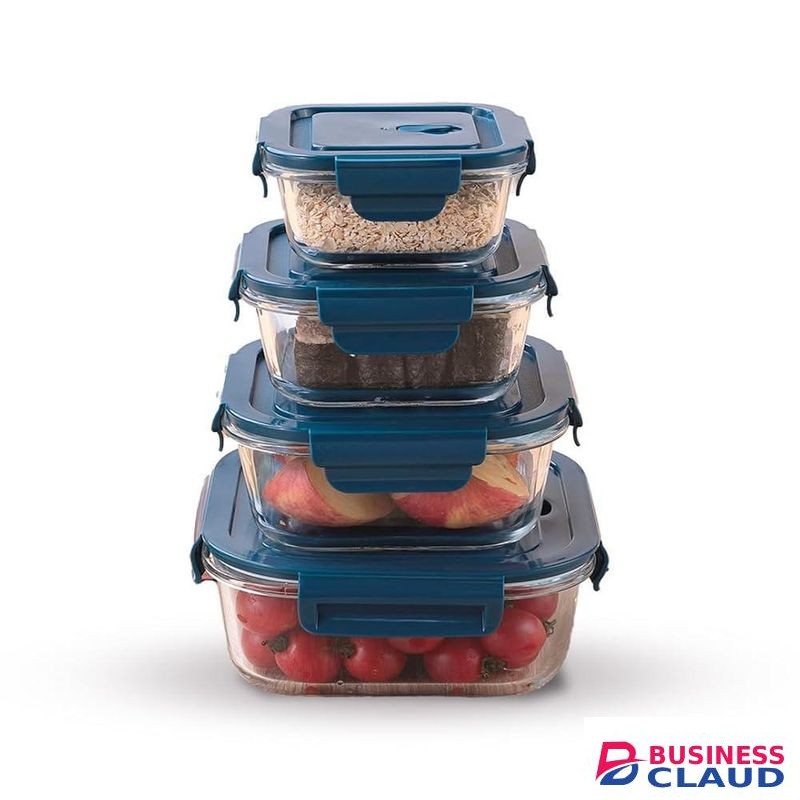 Luminarc 800ml Square Glass Container - 1pcs