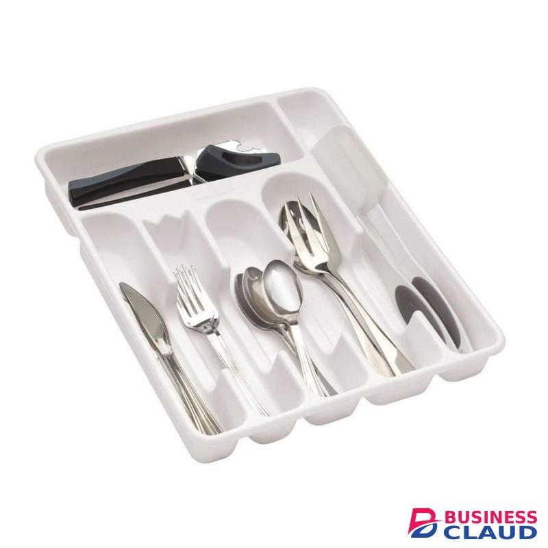 Quality Plastic Cutlery / Drawer Organizer - Brown