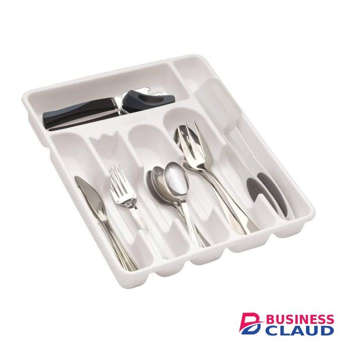 Quality Plastic Cutlery / Drawer Organizer - Brown