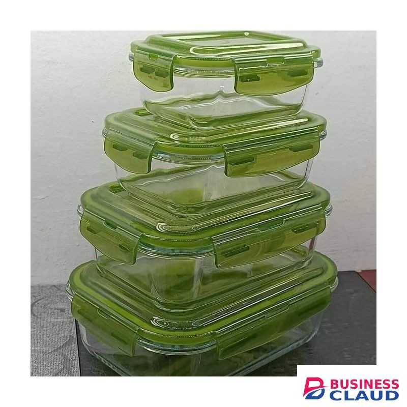 Signature 4PCS Borosilicate Glass Food Storage Containers