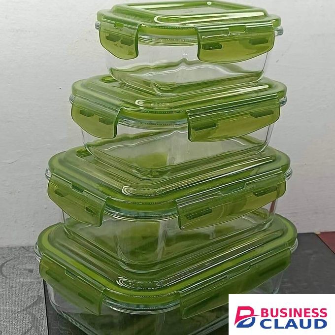 Signature 4PCS Borosilicate Glass Food Storage Containers