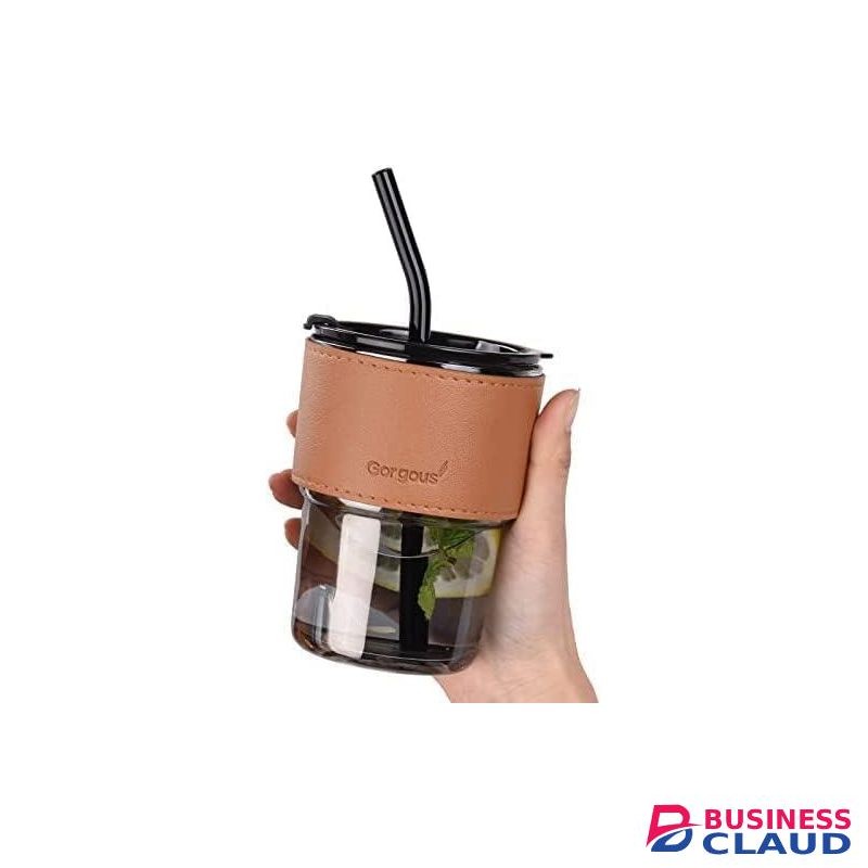Signature 2 Partitions Borosilicate Glass Snack/Lunch Box (580ML) + FREE Glass Smoothie Cup