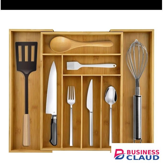 WOODEN Expandable drawer organiser