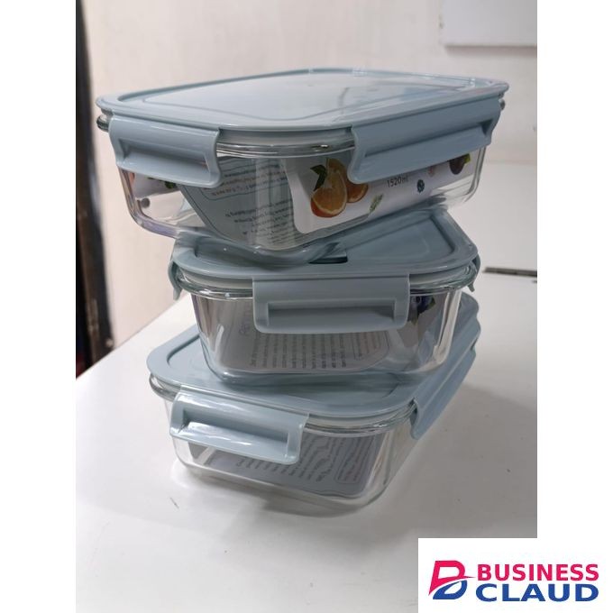 1520ML Large Borosilicate Glass Food Storage Container