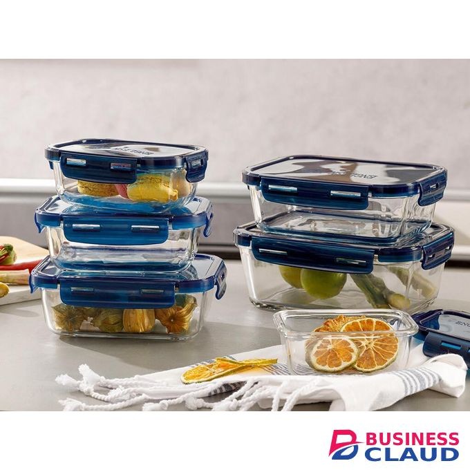 Luminarc Rectangle Glass Container - 1pcs - 370ml