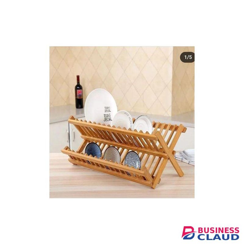Bamboo dish rack