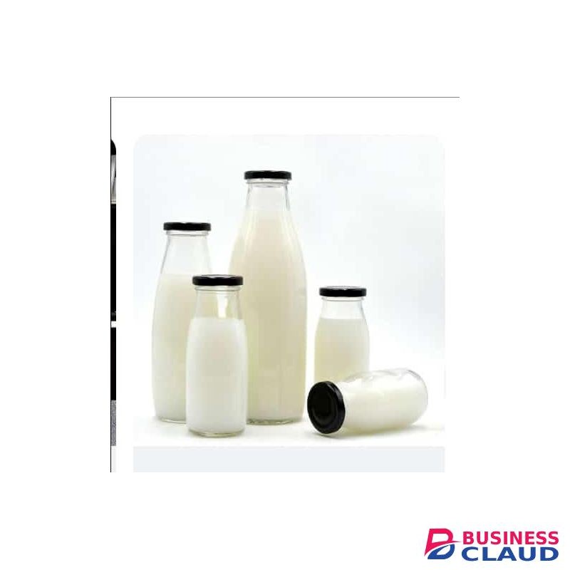 1 Ltr Glass Bottle With Lid (Pair)