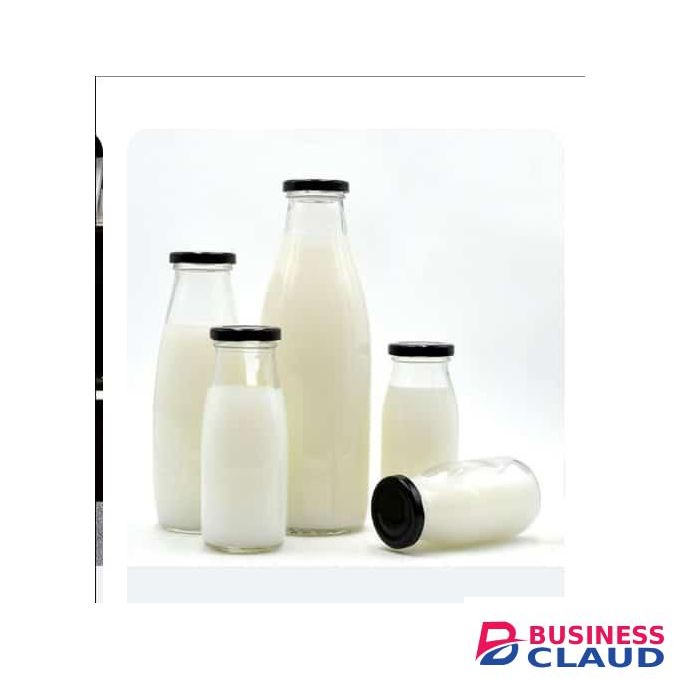 1 Ltr Glass Bottle With Lid (Pair)