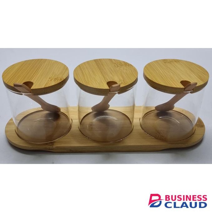 High Quality 3 in 1 Glass Sugar Set