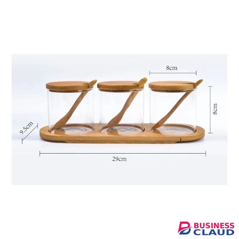 High Quality 3 in 1 Glass Sugar Set