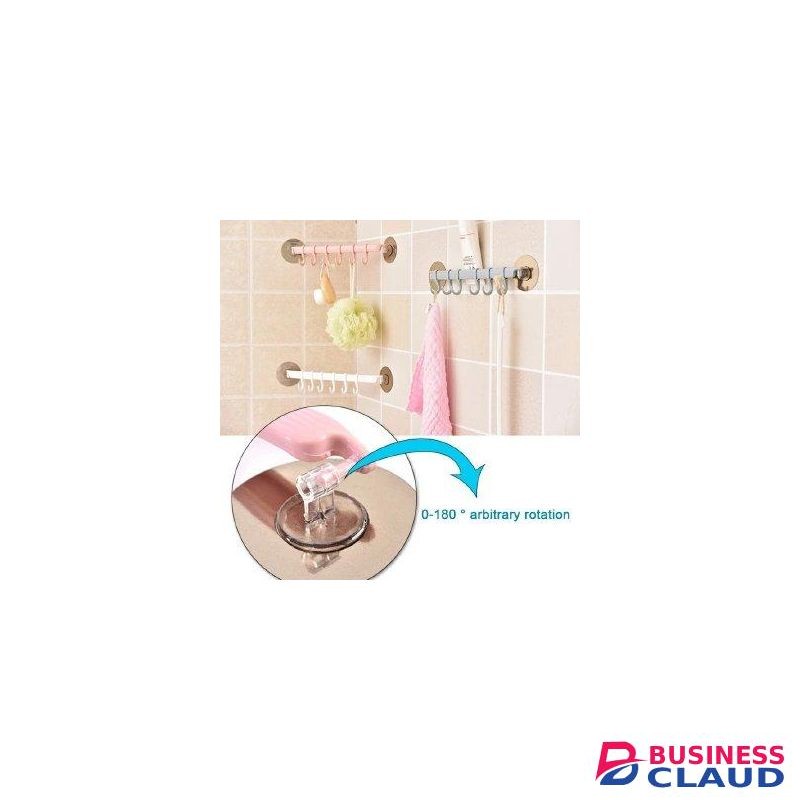New arrival Wall mounted Bathroom Organizer Key hooks Towel Holder Kitchen accessories Cupboard Storage Rack PINK