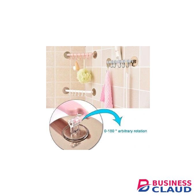 New arrival Wall mounted Bathroom Organizer Key hooks Towel Holder Kitchen accessories Cupboard Storage Rack PINK