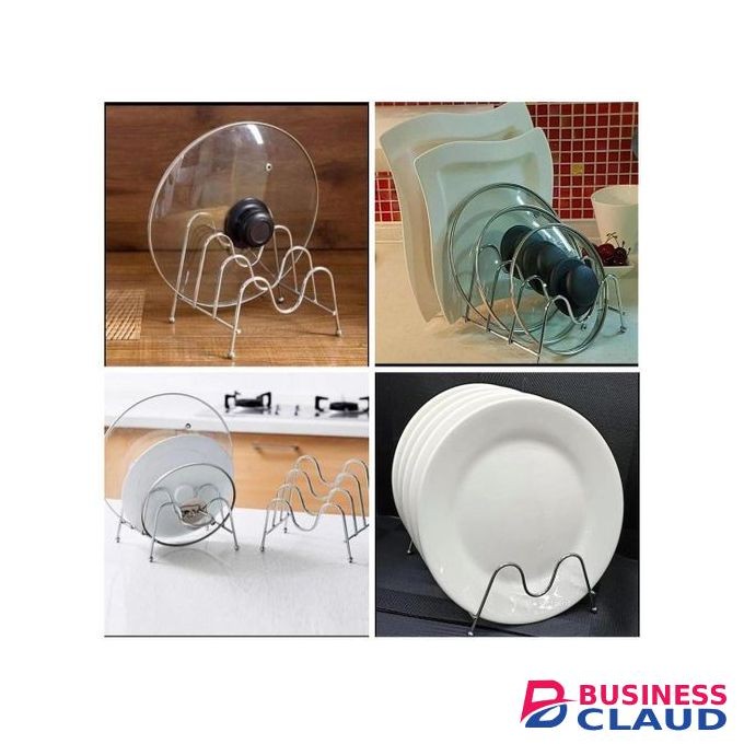 Stainless Steel Pot Lid/Plate Organizer Holder/Stand