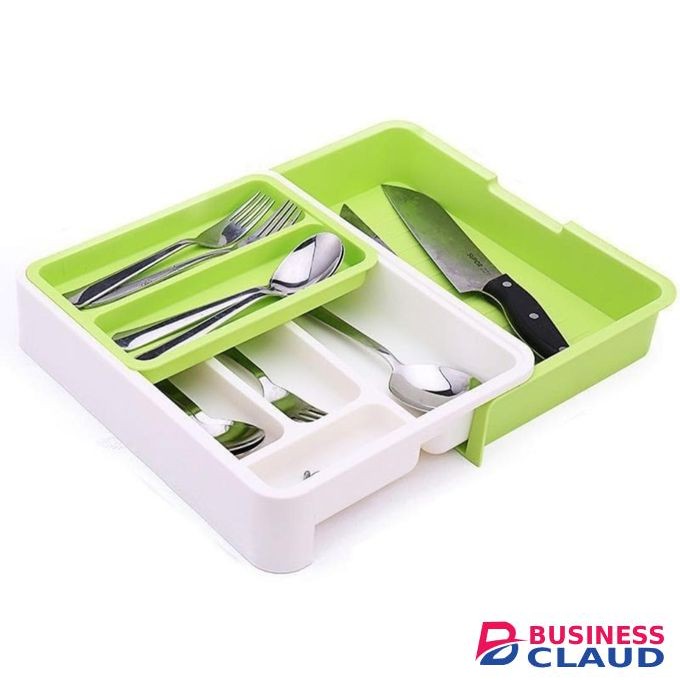 Expandable Cutlery Tray Drawer Storage for Spoons Forks Knives Flatware and Cutlery Holder