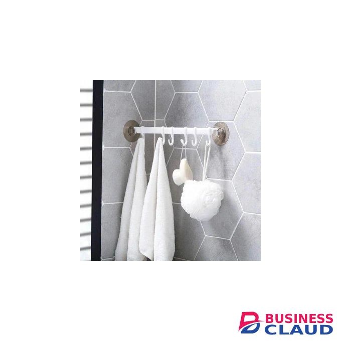 New arrival Wall mounted Bathroom Organizer Key hooks Towel Holder Kitchen accessories Cupboard Storage Rack WHITE
