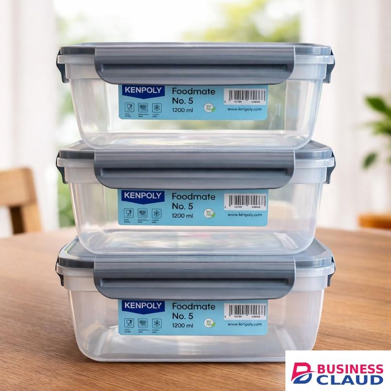 Kenpoly Leakproof Lunch Box (1200ml) – Food Container for Kids & Adults