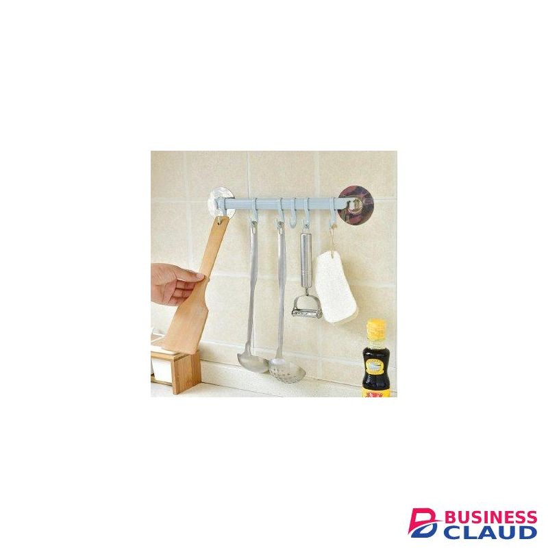New arrival Wall mounted Bathroom Organizer Key hooks Towel Holder Kitchen accessories Cupboard Storage Rack BLUE
