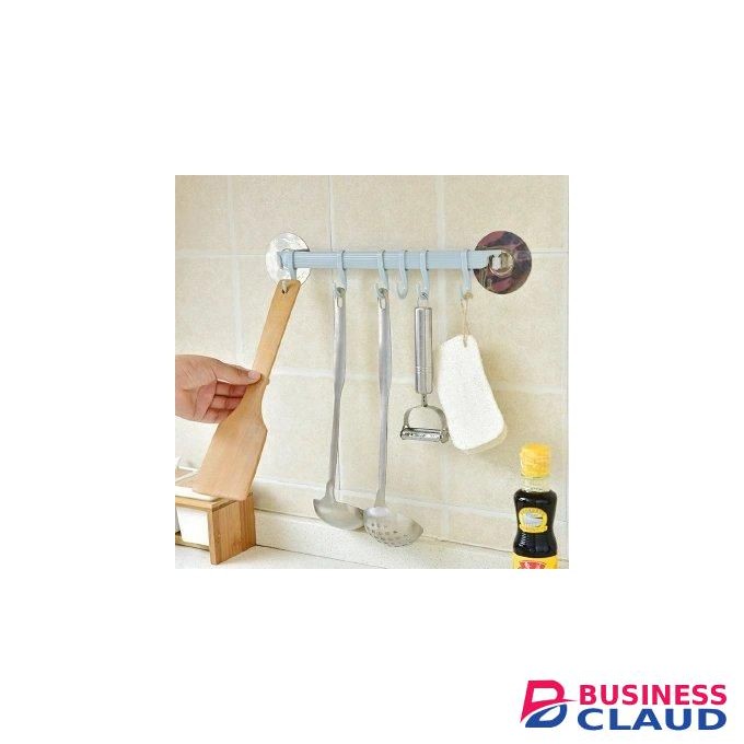 New arrival Wall mounted Bathroom Organizer Key hooks Towel Holder Kitchen accessories Cupboard Storage Rack BLUE