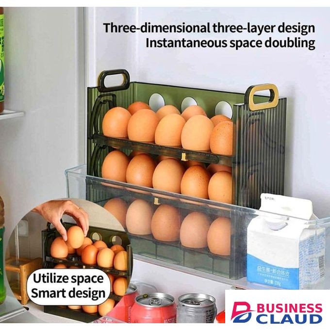 Acrylic 3 layer Aclyric 30 egg storage fridge box