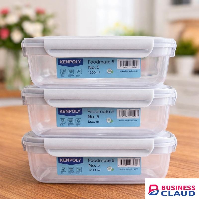 Kenpoly Leakproof Lunch Box (Set of 3) – Food Container for Kids & Adults