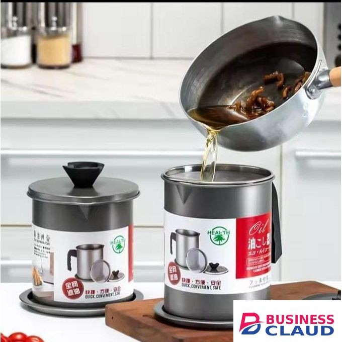 1.4litres stainless Steel container oil strainer/ oil filter