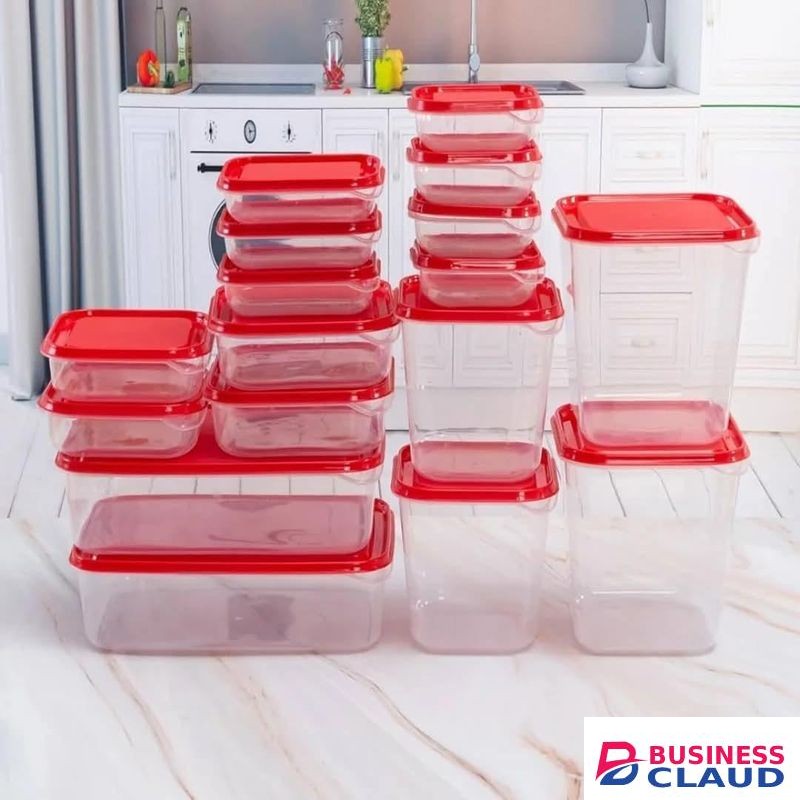 17-Piece Airtight Food Storage Container Set With Secure Lids For Dry Foods, Cereals, Grains, Pasta And Kitchen Organisation