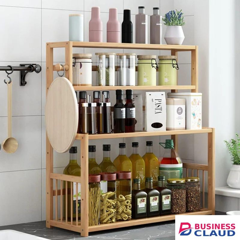 Bamboo Multifunctional Organizing Rack