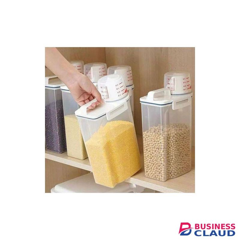 Large Moistproof Cereal Storage Container With Lid-2L