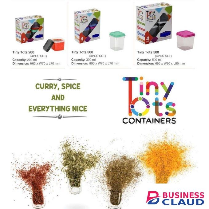 Kenpoly Mini Food Storage Containers – Multipurpose Snack, Lunch & Leftovers Boxes