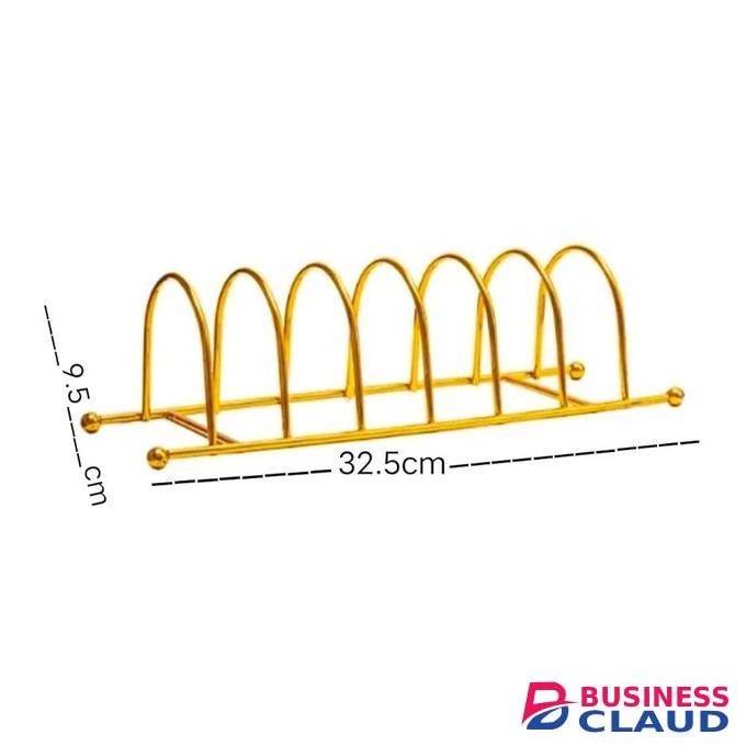 Gold Stainless Steel Pot Lid/ Plate Holder Plate Stand