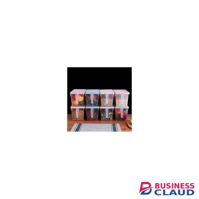 Set Of 3pcs Cereal Container With Lid And Handle