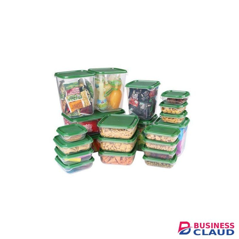 17pcs Plastic Food Cereal Storage Container With Lid