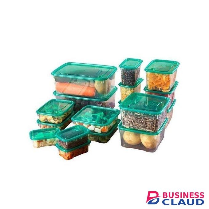 17 piece Food Container Set - BPA Free - Transparent Food Storage Box