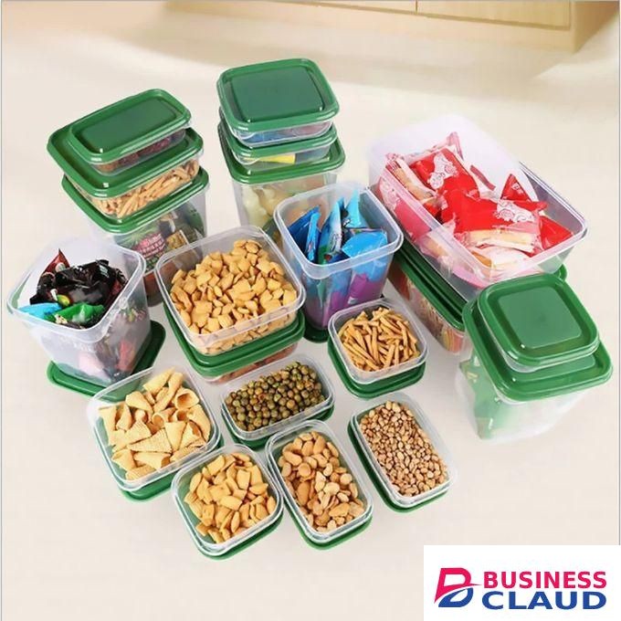 17Pcs Stackable Food Storage Cointainers with Lids for Food Preparation or Storage