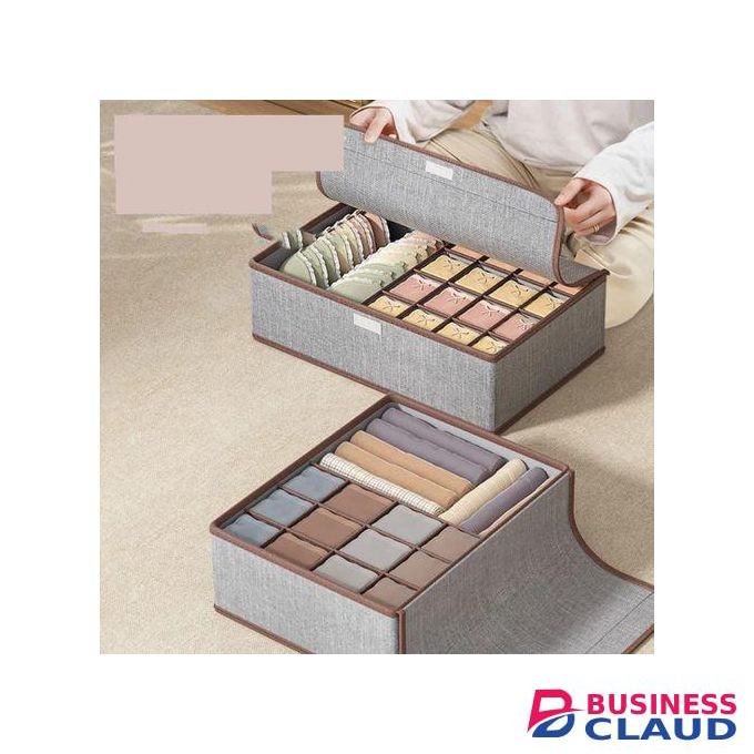 17 Grid Foldable Storage Organizer Ideal For Bra, Socks, Scarfs, Ties, Panties, And Small Personal Items