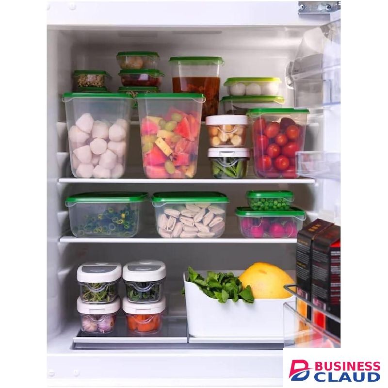 Airtight and Stackable 17-Piece Plastic Food Storage Container Set with Lids, Ideal for Fridge, Pantry, and Meal Prep Organization at Home