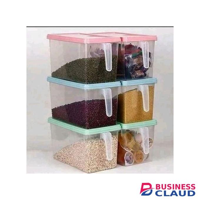 Cereal Container With Lid And Handle