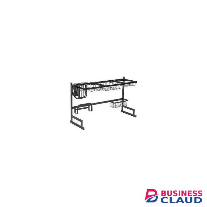 Rust proof Heavy Metallic 85cm Over The Sink Rack perfect for kitchen organization strong durable corrosion resistant easy to install holds dishes utensils and kitchen essentials efficiently