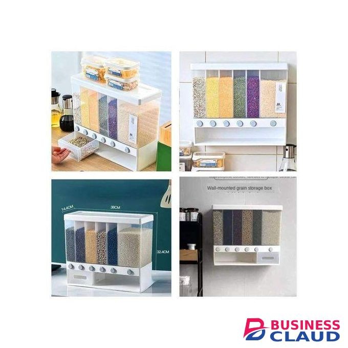 10kgs Partitioned Multifunctional Cereal/rice Dispenser