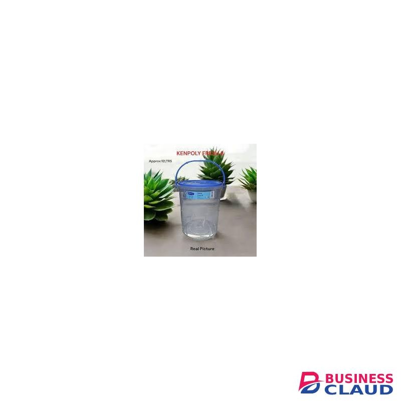 12LTR 1pc Kenpoly Home Storage Container / Food Storage Containers Multipurpose Transparent Storage Container With Airtight Lid