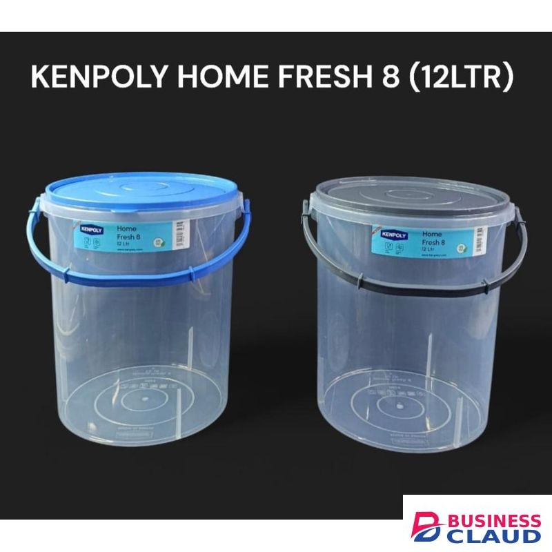12LTR 1pc Kenpoly Home Storage Container / Food Storage Containers Multipurpose Transparent Storage Container With Airtight Lid