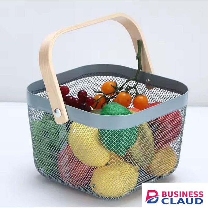 Alloy Portable fruits storage baske