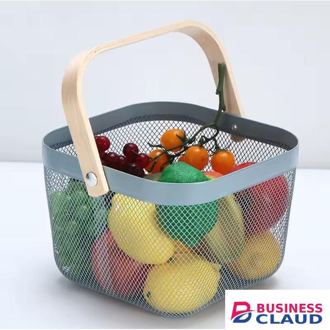 Alloy Portable fruits storage basket