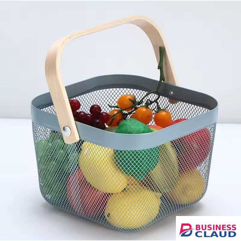 Alloy Portable fruits storage basket
