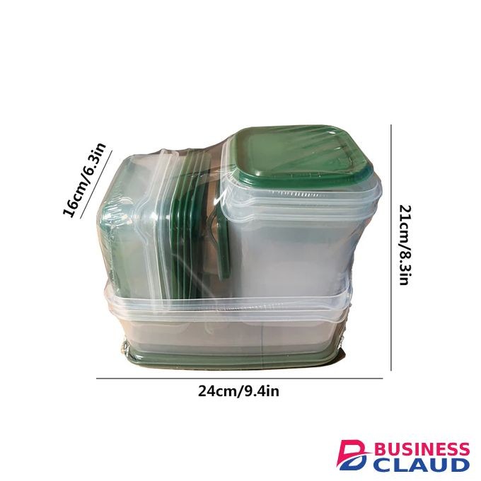 17pcs Air Tight Food Storage Containers Plastic Lunch Box Kitchen Accessories