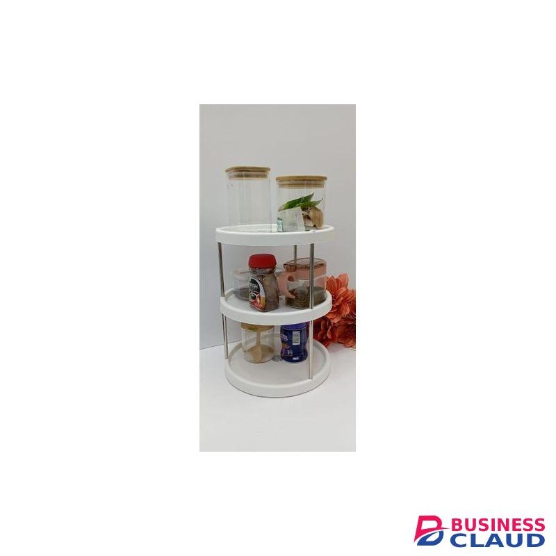 White Kitchen Storage Rack 3 Layers