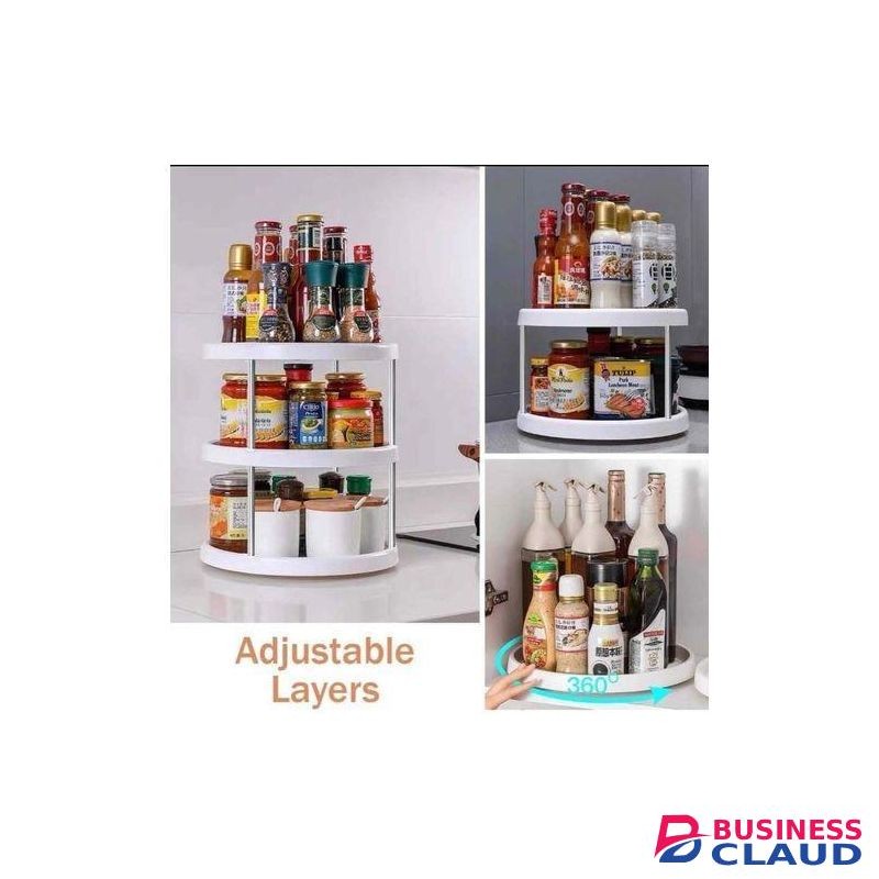 White Kitchen Storage Rack 3 Layers