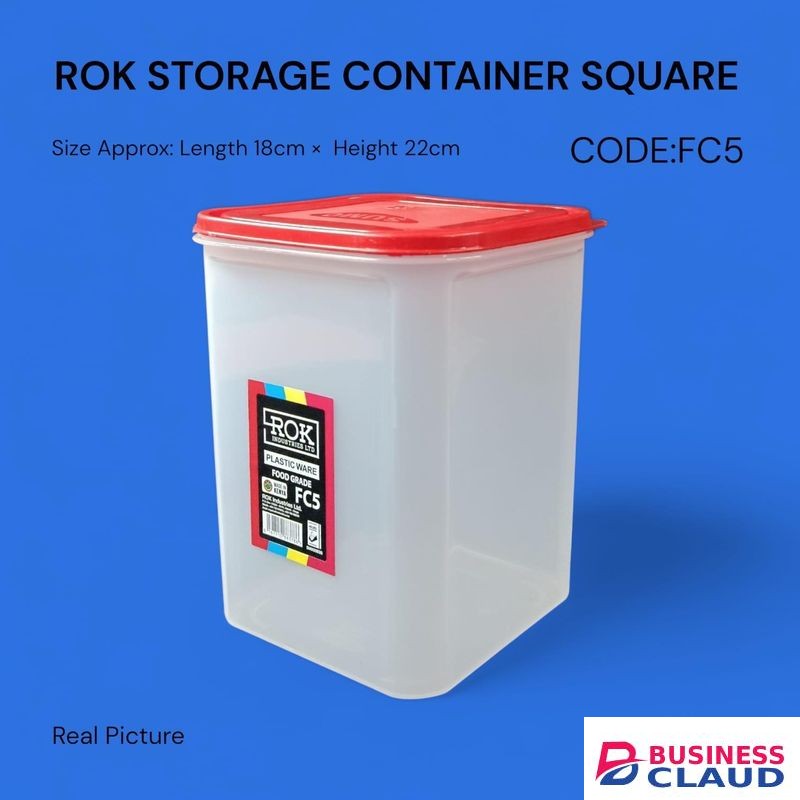 Rok plastic container square